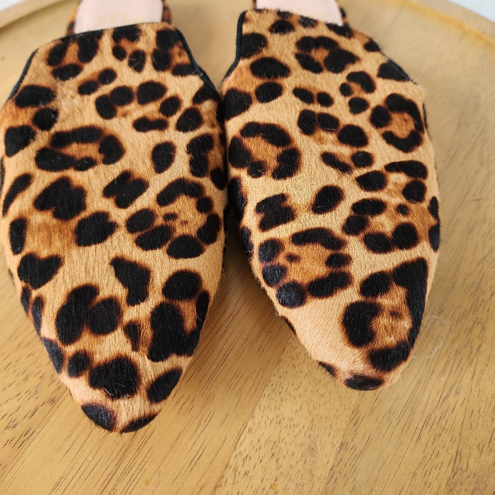 J. Crew Leopard Print Women's Mules - Picture 9 of 12
